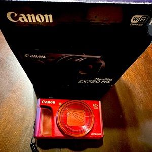 Canon PowerShot SX720 HS 20.3MP Digital Camera 40x Optical Zoom Red 3inL…